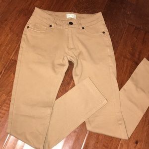 tan jeggings